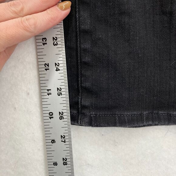 Madewell Kick Out Jeans Women's 27 Black Stretch Denim‎ Mid Rise Bootcut Boho - Picture 10 of 14